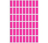 Royal Green Gommettes Étiquettes Autocollantes Rectangulaires Rose Néon 25mm x 10mm (2,5cm x 1cm) 15 feuilles Paquet de 810