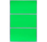 Royal Green Gommettes Étiquettes Autocollantes Rectangulaires Vert Fluo Environ 10cm x 5cm (102mm x 51mm) 50 Feuilles Paquet de 150