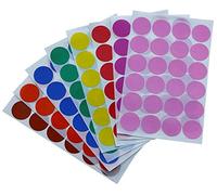 Royal Green Gommettes Étiquettes Autocollantes Rondes 8 Couleurs 2.5 cm (25 mm) Paquet de 768