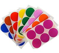 Royal Green Gommettes Étiquettes Autocollantes Rondes 8 Couleurs Environ 5cm (50mm) 64 Feuilles Paquet de 384