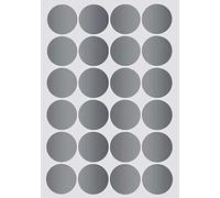 Royal Green Gommettes Étiquettes Autocollantes Rondes Argent Métallisé. 2.5 cm (25 mm) Paquet de 360