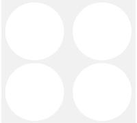 Royal Green Gommettes Étiquettes Autocollantes Rondes Blanc Environ 7,5cm (75mm) 50 Feuilles Paquet de 100