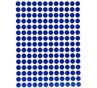 Royal Green Gommettes Étiquettes Autocollantes Rondes Bleu Environ 1cm (0,8cm ou 8mm) 5 Feuilles Paquet de 900