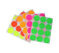 Royal Green Gommettes Étiquettes Autocollantes Rondes - Combinaison 10 Couleurs - Environ 4cm (38mm) - 10 Feuilles - Paquet de 120