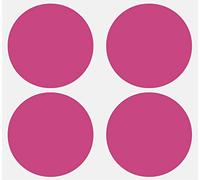 Royal Green Gommettes Étiquettes Autocollantes Rondes Rose Environ 7,5cm (75mm) 50 Feuilles Paquet de 100