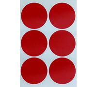 Royal Green Gommettes Étiquettes Autocollantes Rondes Rouge Environ 5cm (50mm) 90 Feuilles Paquet de 540