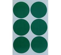 Royal Green Gommettes Étiquettes Autocollantes Rondes Vert Environ 5cm (50mm) 12 Feuilles Paquet de 72