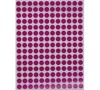 Royal Green Gommettes Étiquettes Autocollantes Rondes Violet Environ 1cm (0,8cm ou 8mm) 5 Feuilles Paquet de 900