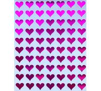 Royal Green Lot De 1050 Autocollants Décoratifs En Forme De C?Ur Rose Métallisé 13 Mm (1.3cm)