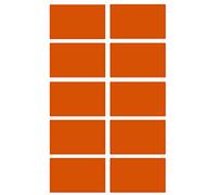 Royal Green Lot de 150 étiquettes autocollantes rectangulaires à code couleur pour écrire sur 5,1 x 3 cm (Orange)