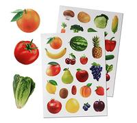 Royal Green Lot de 190 autocollants en forme de fruits et légumes pour arts et travaux manuels. Étiquettes autocollantes permanentes pour enseignants et enseignants