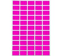 Royal Green Lot de 550 autocollants amovibles sans résidus - Autocollants pour étiquettes de prix amovibles 1 po x 5/8 - Autocollants de code couleur - Étiquettes amovibles rectangulaires rose fluo -