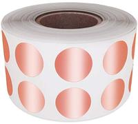 Royal Green Rouleaux D’Étiquettes Autocollantes Rondes Or Rose 1.3 cm (13mm) 1 Rouleau Paquet De 1080 Stickers