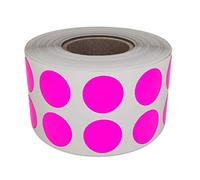 Royal Green Rouleaux D’Étiquettes Autocollantes Rondes Rose Fluo 1.3 cm (13mm) 1 Rouleau Paquet De 1080 Stickers