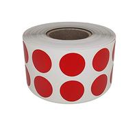 Royal Green Rouleaux D’Étiquettes Autocollantes Rondes Rouge 1.3 cm (13mm) 1 Rouleau Paquet De 1080 Stickers