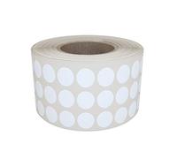Royal Green Rouleaux D'étiquettes Rondes A Pois 1 Rouleau Blanc 8 mm Autocollantes Disponible En Paquet De 2000