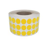 Royal Green Rouleaux D'étiquettes Rondes A Pois 1 Rouleau Jaune 8 mm Autocollantes Disponible En Paquet De 2000