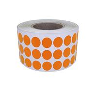 Royal Green Rouleaux D'étiquettes Rondes A Pois 1 Rouleau Orange 8 mm Autocollantes Disponible En Paquet De 2000