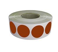 Royal Green Rouleaux d'étiquettes rondes à pois Couleurs assorties 19 mm 1050 marron