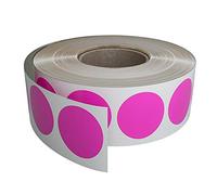 Royal Green Rouleaux d'étiquettes rondes à pois Couleurs assorties 19 mm 1050 rose