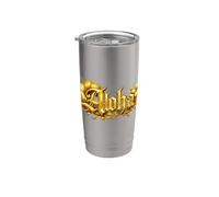 Royal Hawaiian Aloha Gold Island, style local d'Hawaï Gobelet isotherme en acier inoxydable double paroi