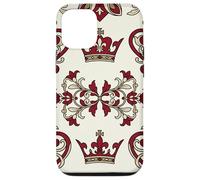 Royal Hearts Emblèmes Rétro Thème Casino Icône Art Coque pour iPhone 12/12 Pro