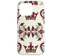 Royal Hearts Emblèmes Rétro Thème Casino Icône Art Coque pour iPhone 16 Pro