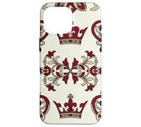 Royal Hearts Emblèmes Rétro Thème Casino Icône Art Coque pour iPhone 16 Pro Max