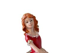 Royal Hotel Figurine de Noël en résine - Garde britannique - Décoration de bienvenue pour la maison, le salon, l'entrée, les fêtes festives - Rouge (10 × 8,5 × 29 cm) (fille royale)