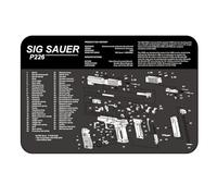 Royal Hunter® Tapis de nettoyage pour armes - Support antidérapant et oléophobe pour le nettoyage des armes - Tapis d'armes avec description du modèle de pièces individuelles (SIG Sauer P226)