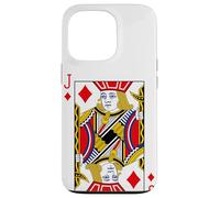 Royal Jack of Diamonds Playing Cards Illustration Graphic Coque pour iPhone 13 Pro