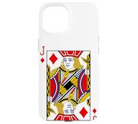 Royal Jack of Diamonds Playing Cards Illustration Graphic Coque pour iPhone 15