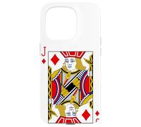 Royal Jack of Diamonds Playing Cards Illustration Graphic Coque pour iPhone 15 Pro