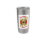 Royal Jack of Diamonds Playing Cards Illustration Graphic Gobelet isotherme en acier inoxydable double paroi