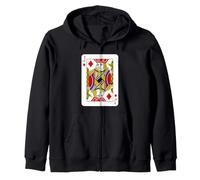 Royal Jack of Diamonds Playing Cards Illustration Graphic Sweat à Capuche