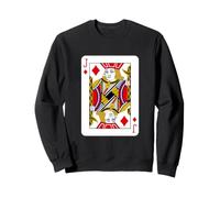Royal Jack of Diamonds Playing Cards Illustration Graphic Sweatshirt