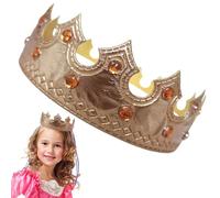 Royal King Crown - Gold Costume Crown for Kids and Adults, Prince Role Play Accessoire | Habillage des couronnes pour une fête d'anniversaire, une performance sur scène, un cosplay, un événement sur l