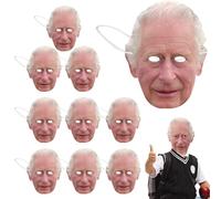 Royal King Pack - Lot de 10 couvre-visages de couronnement avec design confortable | Solution parfaite pour célébration, événement, festival de rue, déguisement, cosplay