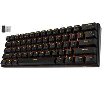 Royal Kludge Rk61 Clavier De Jeu Mécanique Sans Fil Bluetooth Multi-Device Led Sans Fil Noir