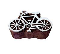 Royal Kraft Artisan Impression Blocs Vélo Pattern Bois Timbres - DIY Henné Tissu Textile Papier Argile Poterie Bloc Impression Timbre