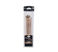 Royal & Langnickel Crafter's Choice Pro Lot de 4 pinceaux synthétiques Sable Filbert