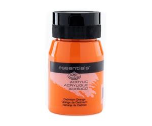 Royal & Langnickel Essentials Peinture Acrylique Orange de Cadmium 500 ml