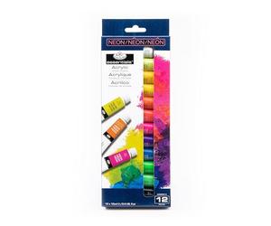 Royal & Langnickel Lot de 12 flacons d'acrylique fluo 12 ml