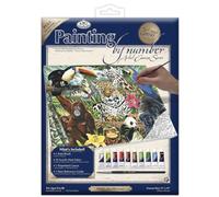 Royal & Langnickel PCL3 Séries Peinture d'après les chiffres Toile d'artiste Montage zoo Large