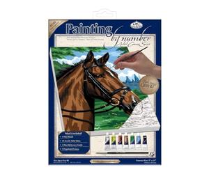 Royal & Langnickel PCS8 Séries Peinture d'après les chiffres Toile d'artiste Pur Sang Petit