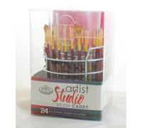 Royal & Langnickel Petite 24 pinceaux Artistes Studio Brosse Caddy - Tous Les Supports Pinceaux