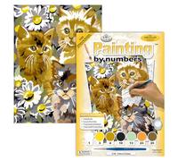 Royal & Langnickel PJS9 Peinture d'après les chiffres Taille A4 Chaton/Marguerites