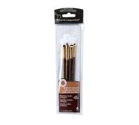 Royal & Langnickel RSET-9166 Set de pinceaux éventail Taklon Blanc 4 pièces