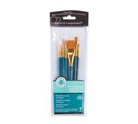 Royal & Langnickel RSET-9183 Set de pinceaux variété Taklon Or 7 pièces