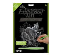Royal & Langnickel SILF15 Gravure d'art arc argent Taille A4 Jument/Poulain